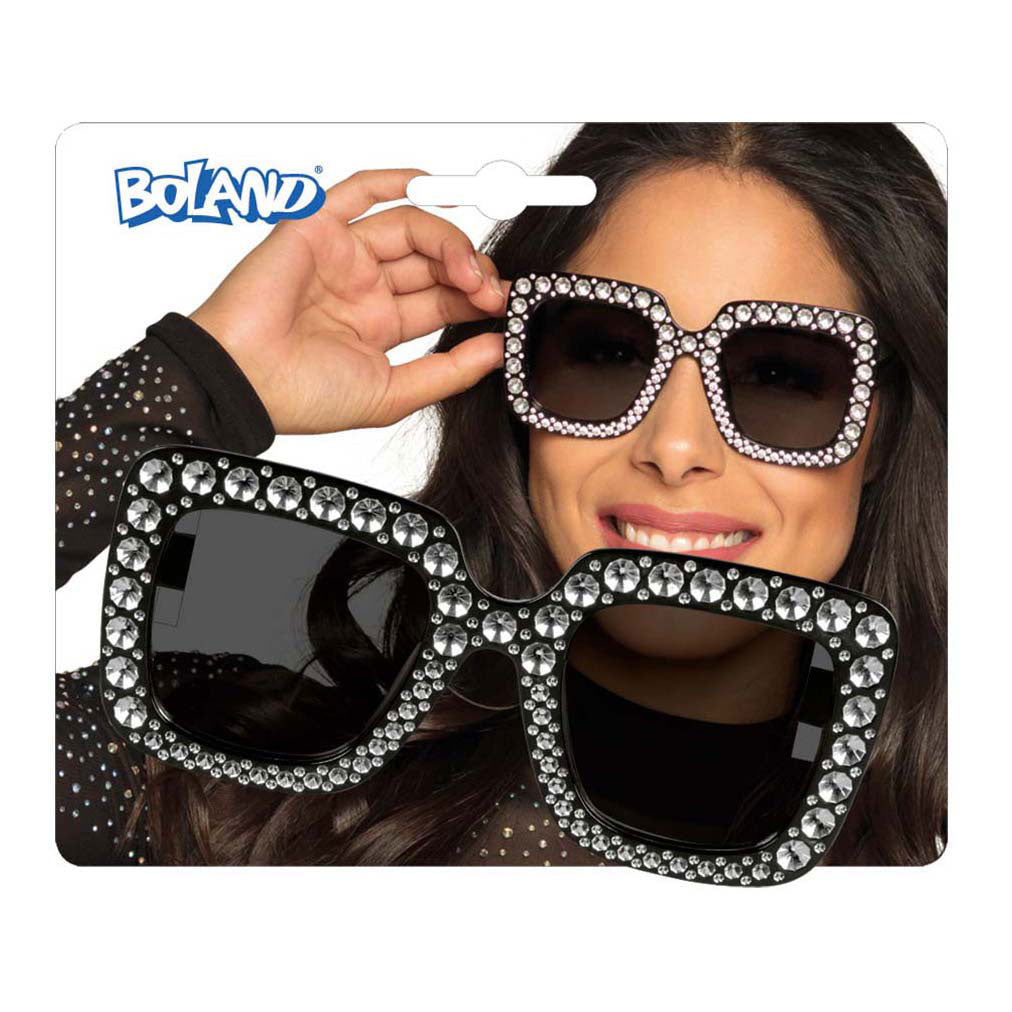 Boland festbriller bling bling sort