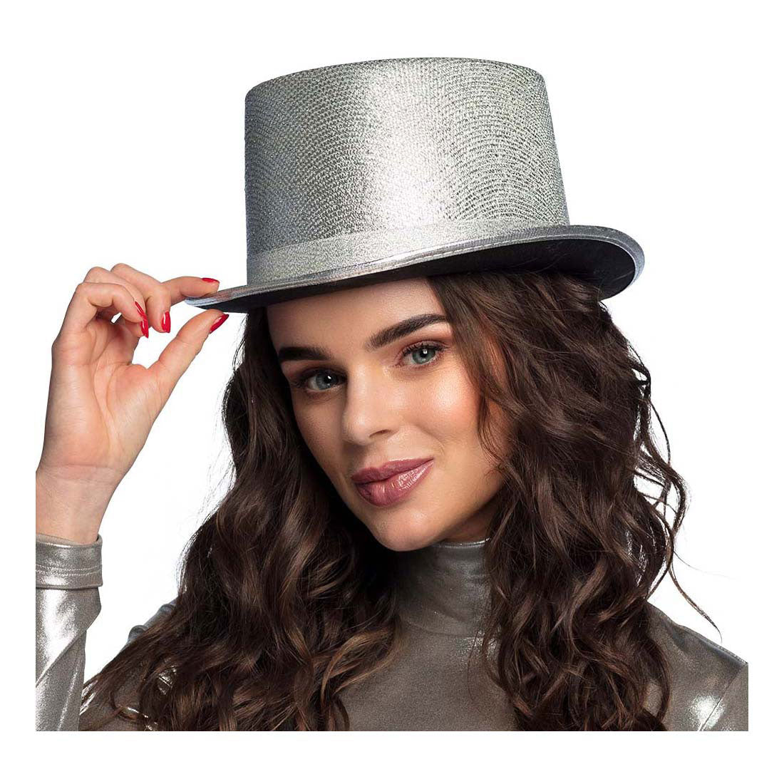 Boland hat glitter sølv