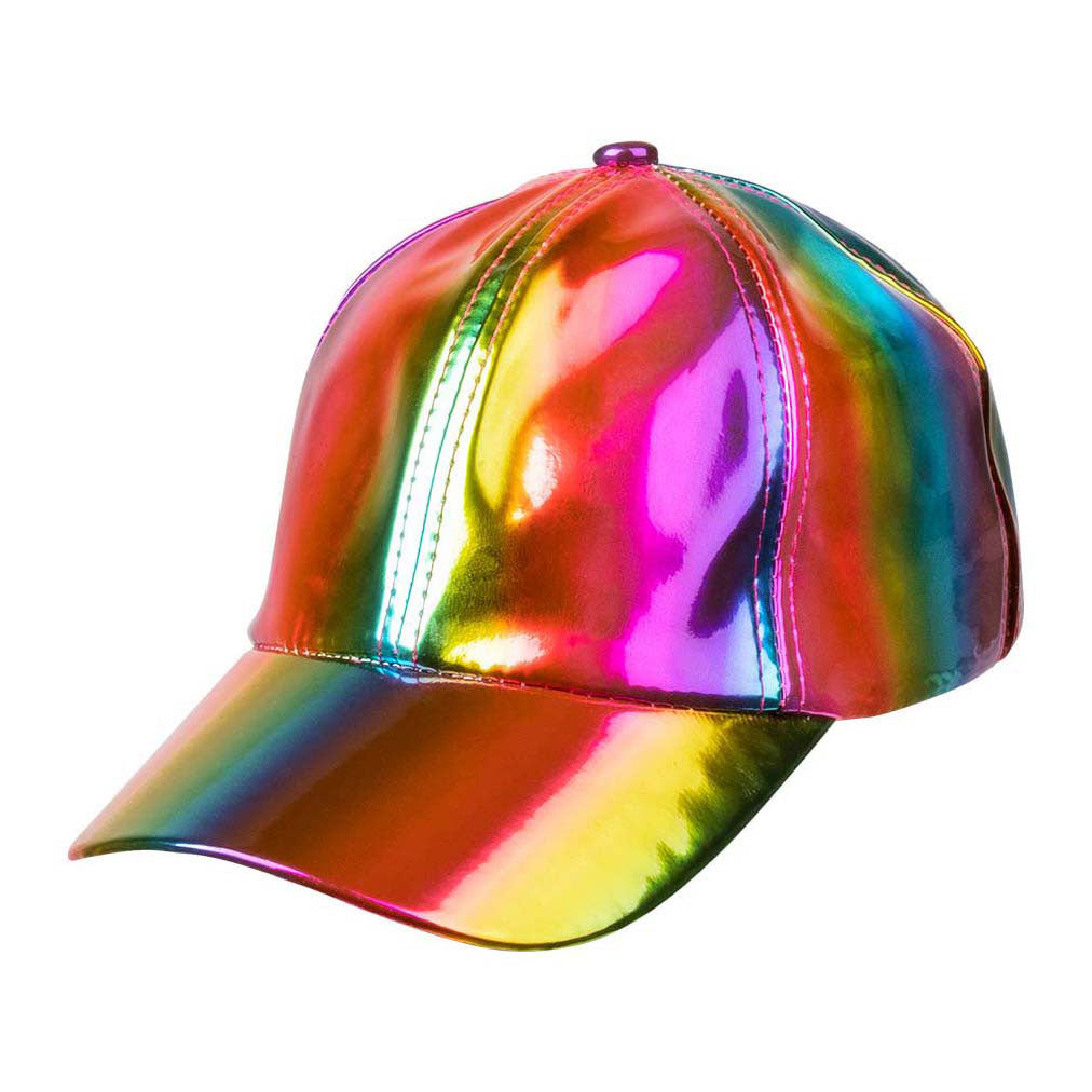 Boland kasket holo regnbue 25cm justerbar
