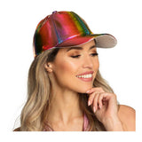 Boland kasket holo regnbue 25cm justerbar