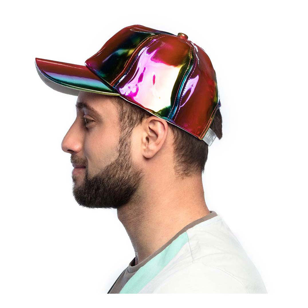 Boland kasket holo regnbue 25cm justerbar