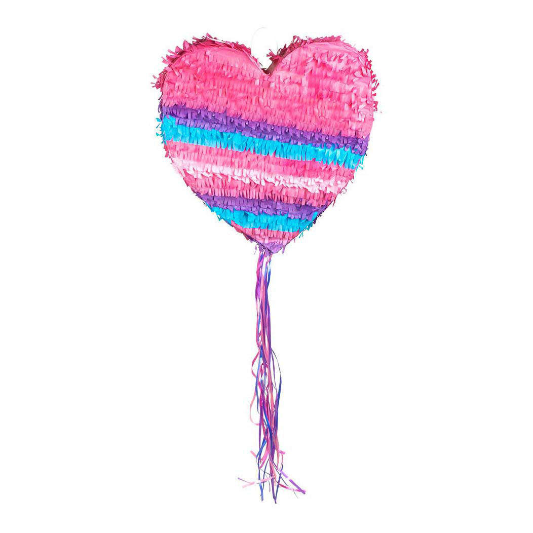 Boland pull pinata hjerte pink l