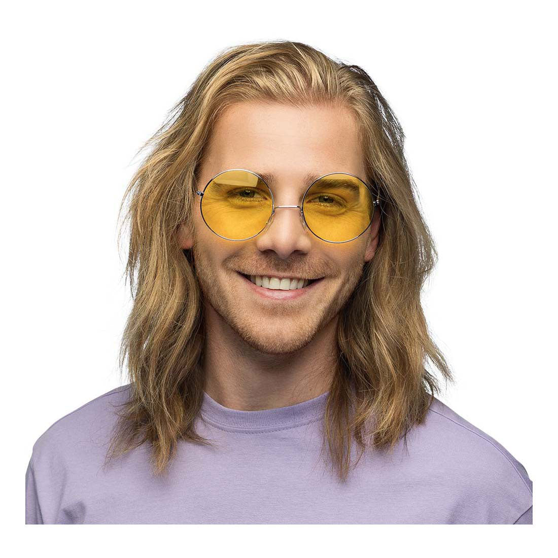Boland festbriller hippie xl gul