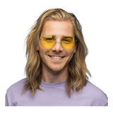 Boland festbriller hippie xl gul