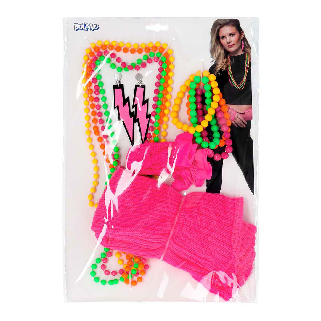 Boland sæt 80'er neon outfit