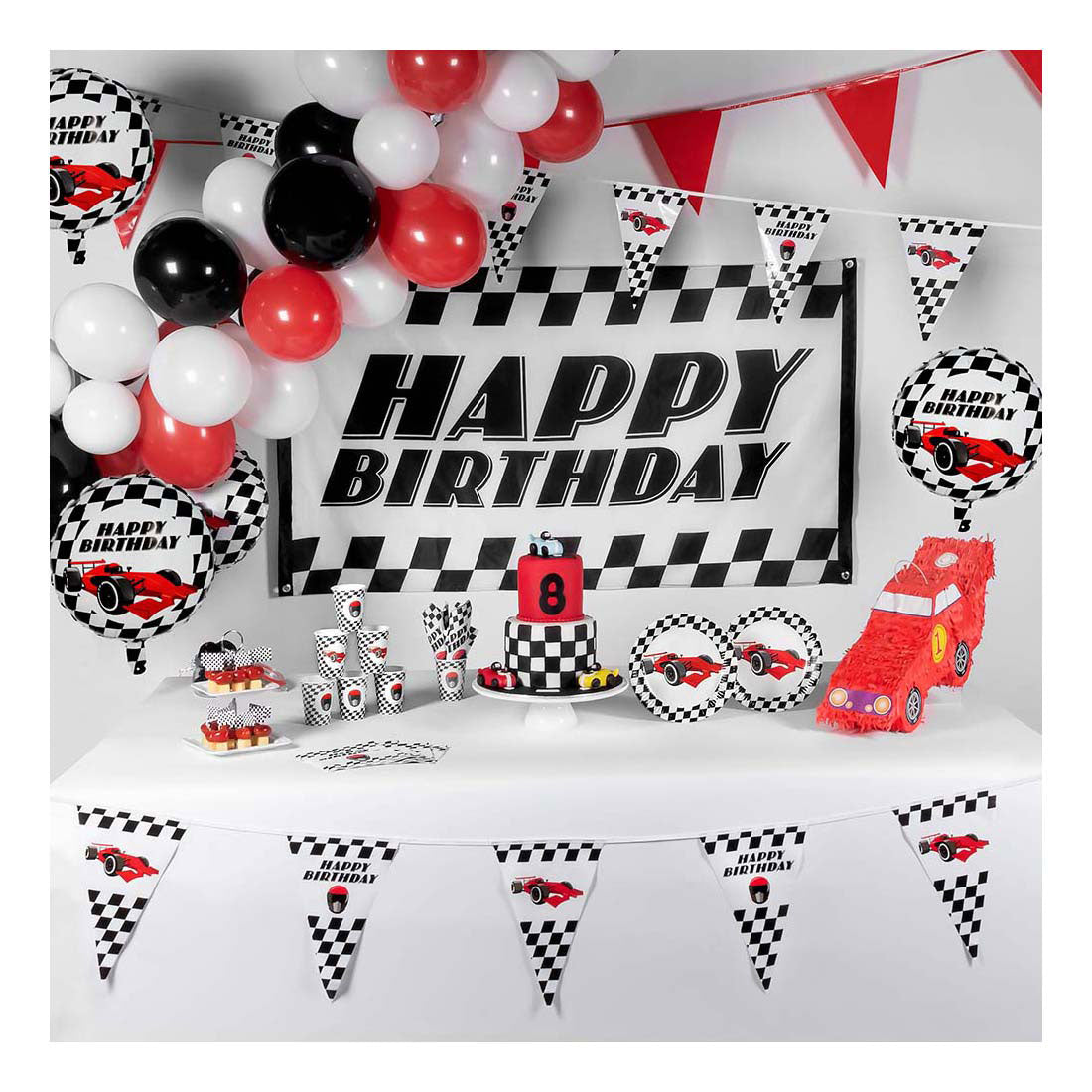 Boland papirtallerkener race 23cm, 10 stk.
