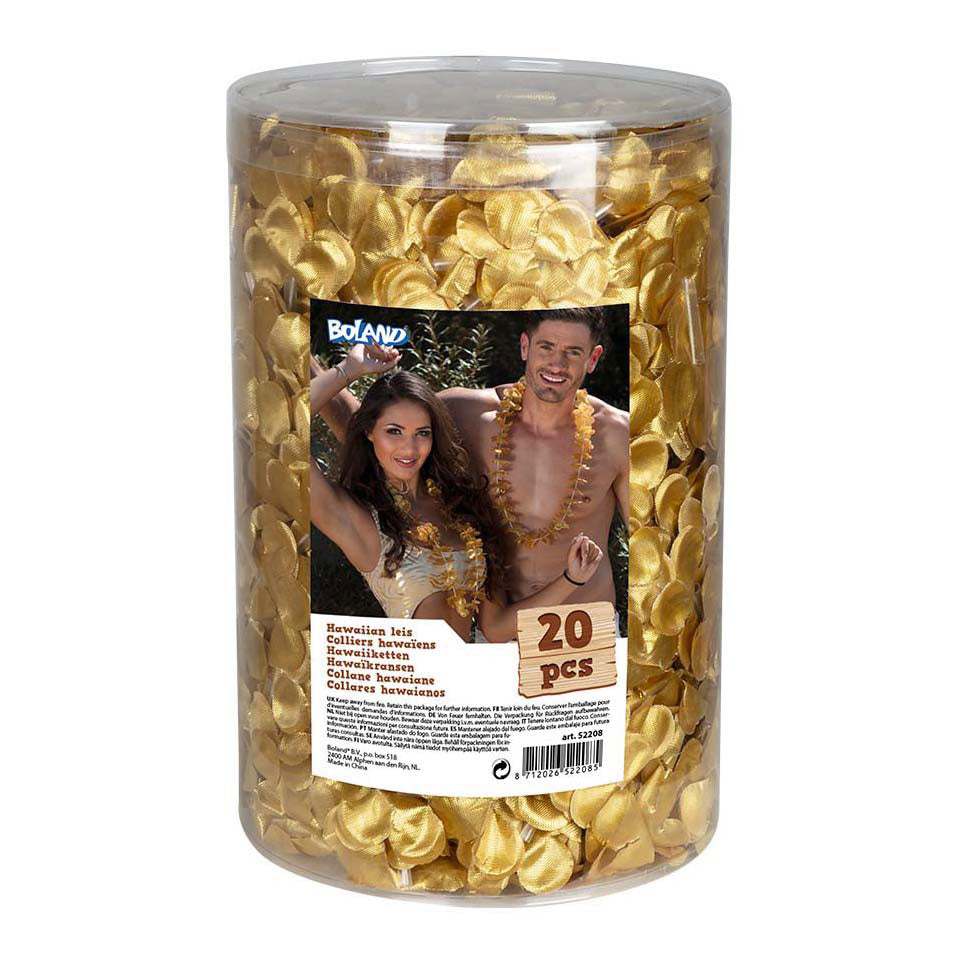 Boland Hawaiikranse guld, 20 stk.