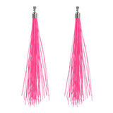Boland øreringe festival neon pink, 20cm