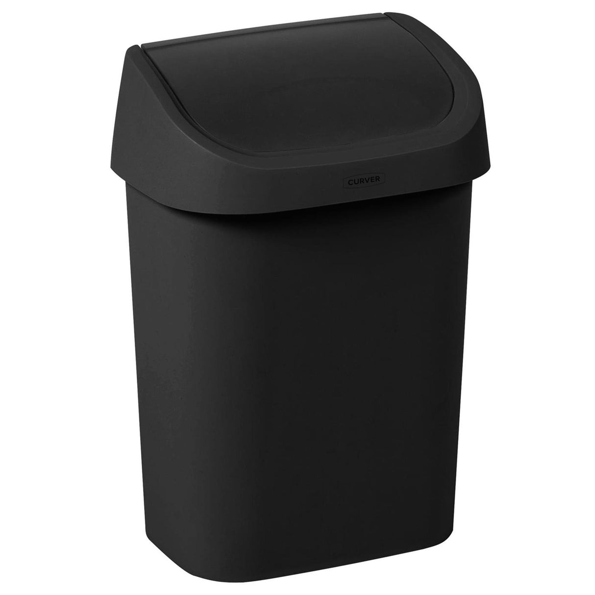 Curver mistral swing affaldsspand 9l sort 25x17,9x35,7cm