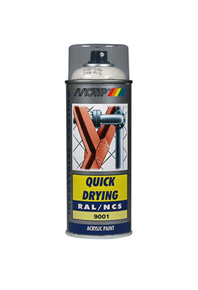 Motip 1051645 - ind. ral 9001 cremehvid spraydåse 400 ml | 1 stk