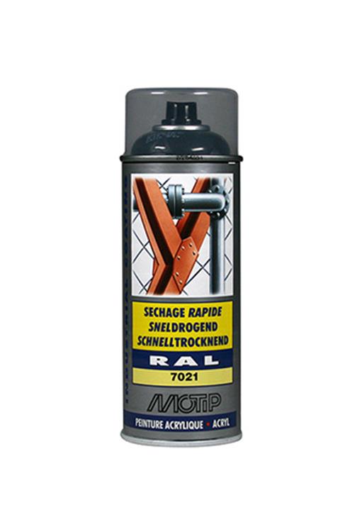 Motip industriel ral7021, dåse 400 ml.