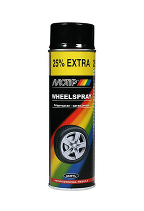 Motip 1051367 - hjulmaling sort glans spraydåse 500 ml | 1 stk