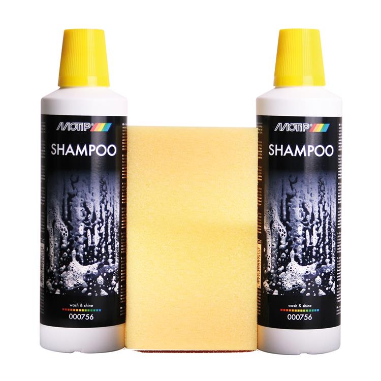 Motip 1051510 - shampoo vask og shine flaske 2x 500ml | 1 stk