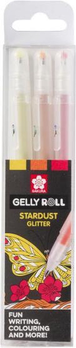Sakura unieke collectie van 3 gelly rolls stardust - happy