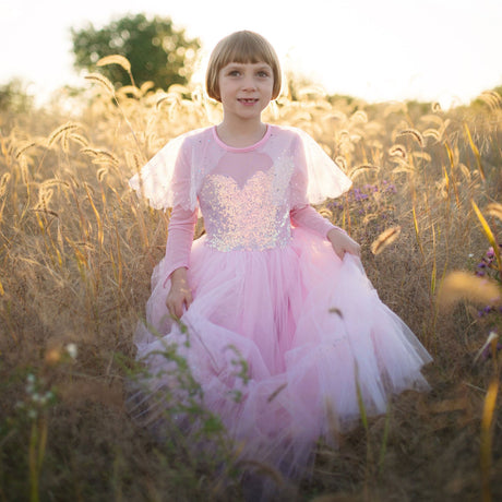 Great pretenders fancy dress prinsesse pink elegant, 7-8 år