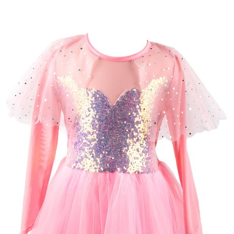 Great pretenders fancy dress prinsesse pink elegant, 7-8 år