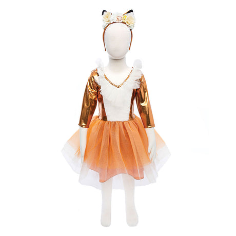 Great pretenders fancy dress og fox hairpiece, 3-4 år