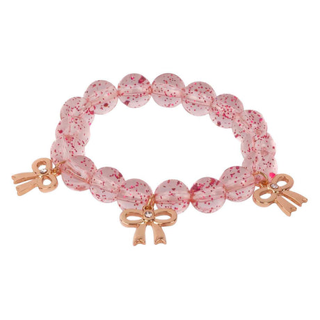 Store pretenders ædle sløjfer perle armbånd pink