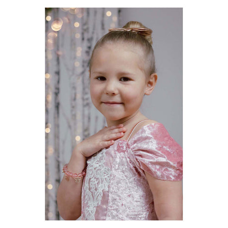 Store pretenders ædle sløjfer perle armbånd pink