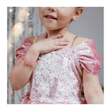 Store pretenders ædle sløjfer perle armbånd pink