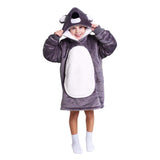 Noxxiez nuttet hættetrøje lille sweater koala, 3-6 år