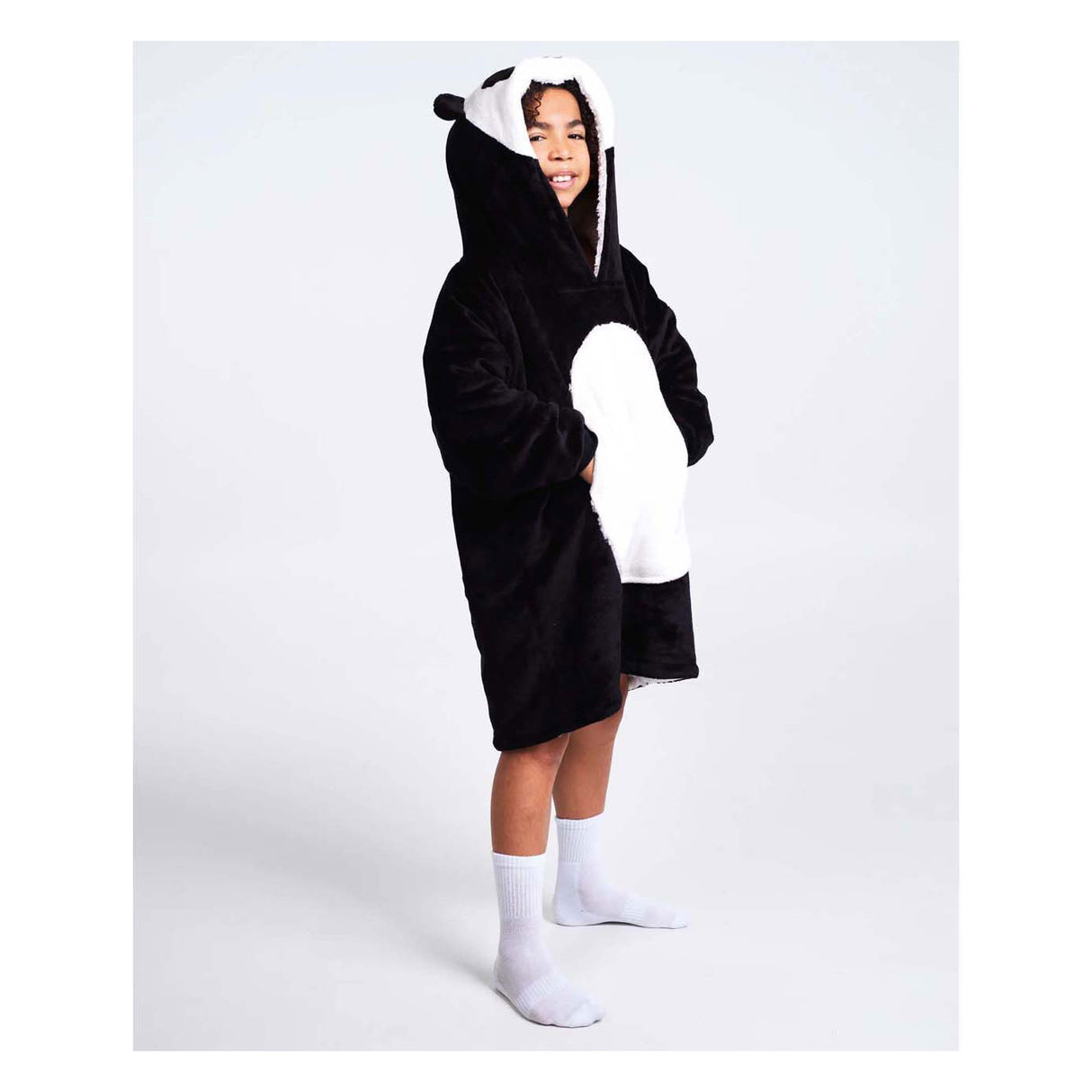 Noxxiez nuttet hættetrøje medium panda