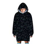 Noxxiez nuttet hættetrøje medium sweater gaming, op til 160 cm