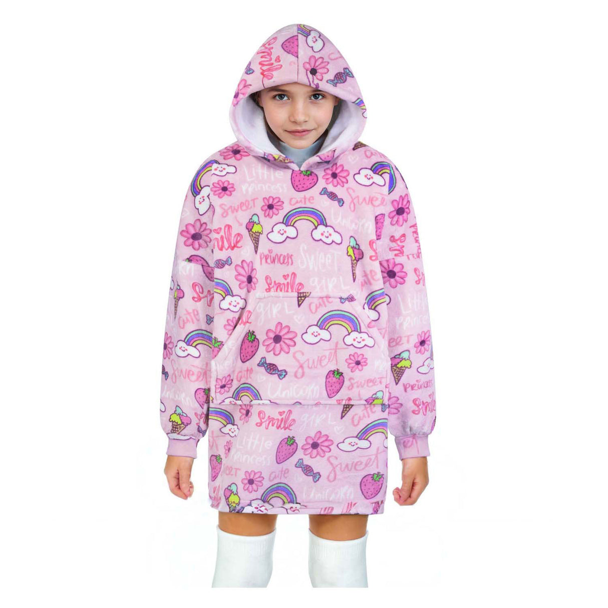 Noxxiez nuttet hættetrøje medium sweater sød, op til 160 cm