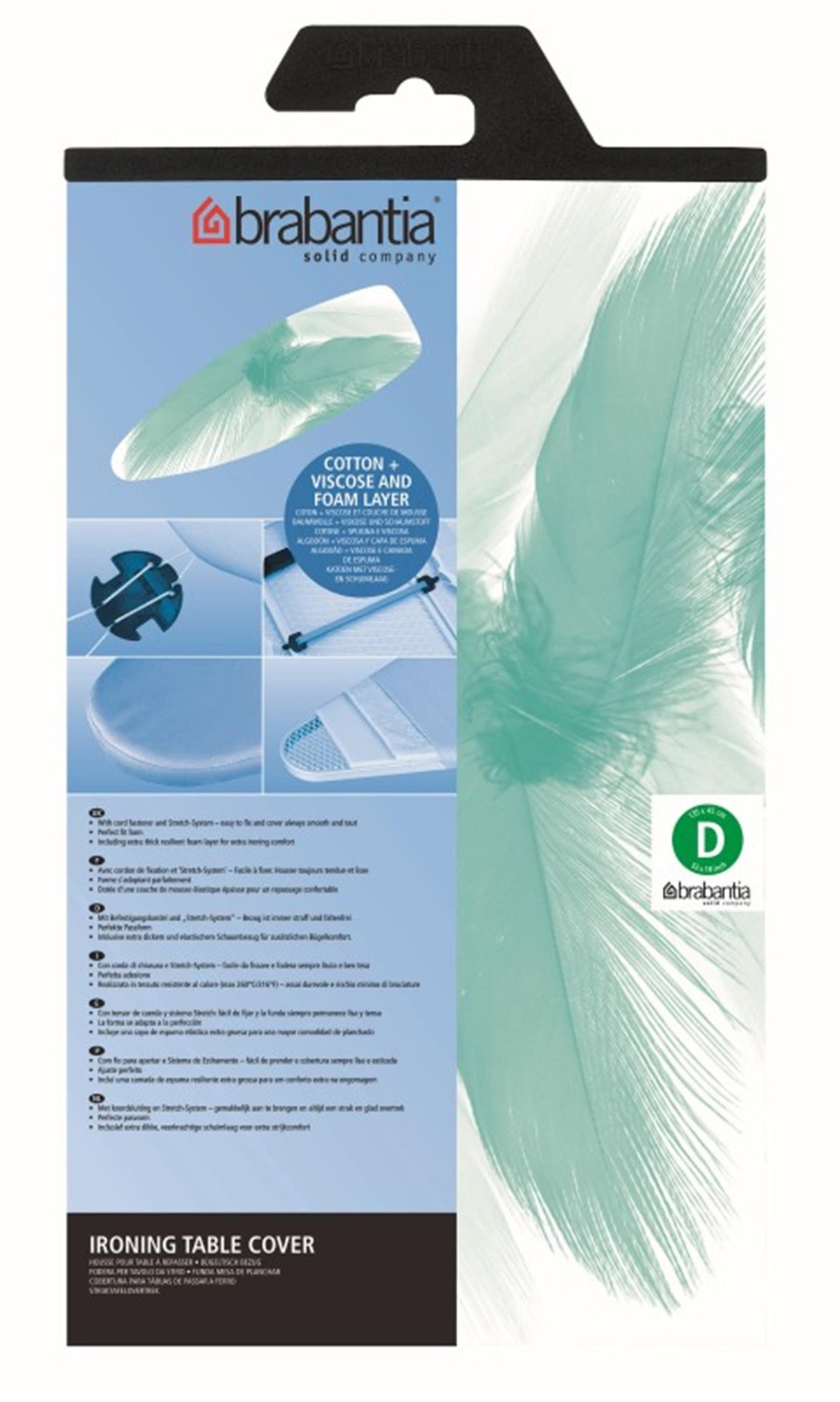 Brabantia betræk bomuld 135x45 cm