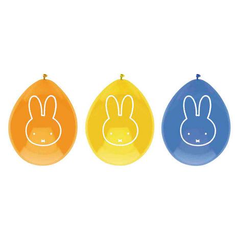 Haza hvidskæg balloner Miffy, 6 stk.