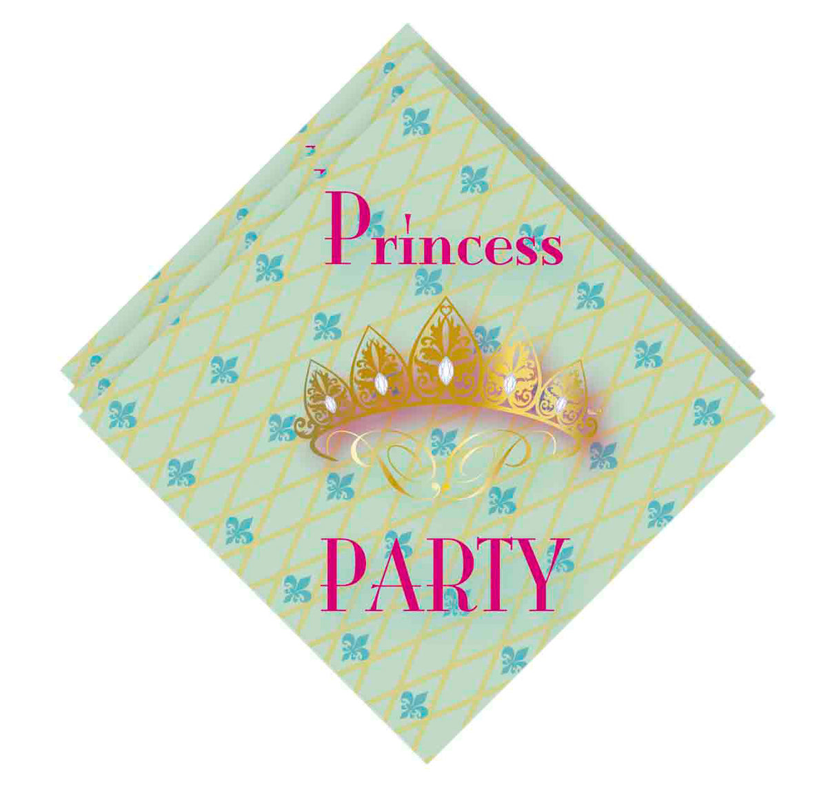 HAZA WITBAARD Servietter Princess Party, 20 ..