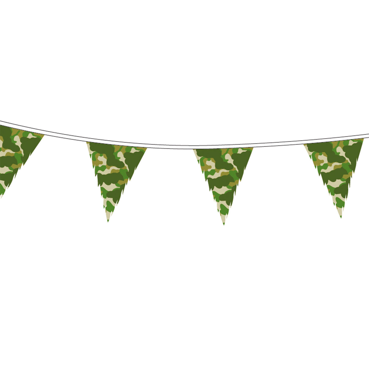 Haza hvidskæg flagline camouflage, 10mtr.