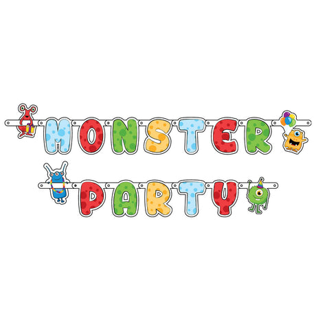 Haza hvidskæg bogstavguirlande monsterfest