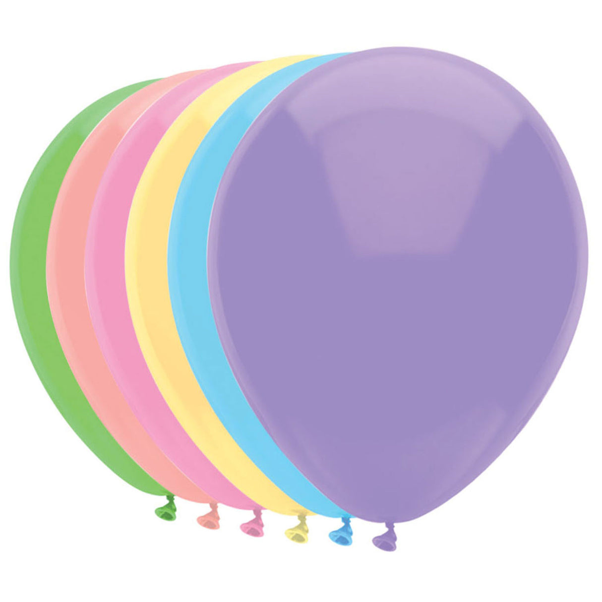 Haza hvidskæg balloner pastel, 10 stk.
