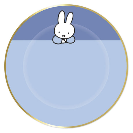 Haza hvide skægplader Miffy blå, 8 stk.