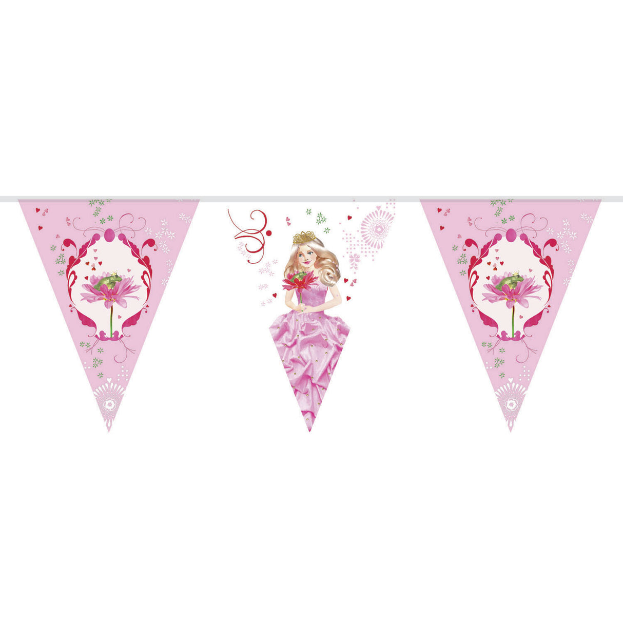 Haza hvid skæg prinsesse flag line, 10 mtr.