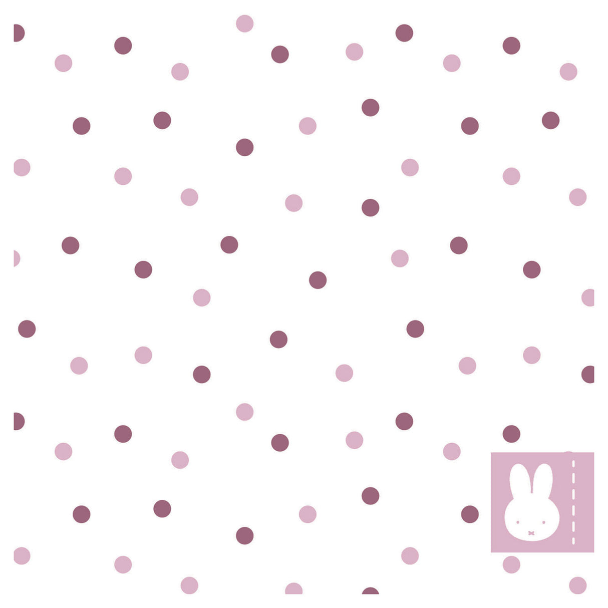 Haza hvide skægservietter Miffy pink, 20 stk.