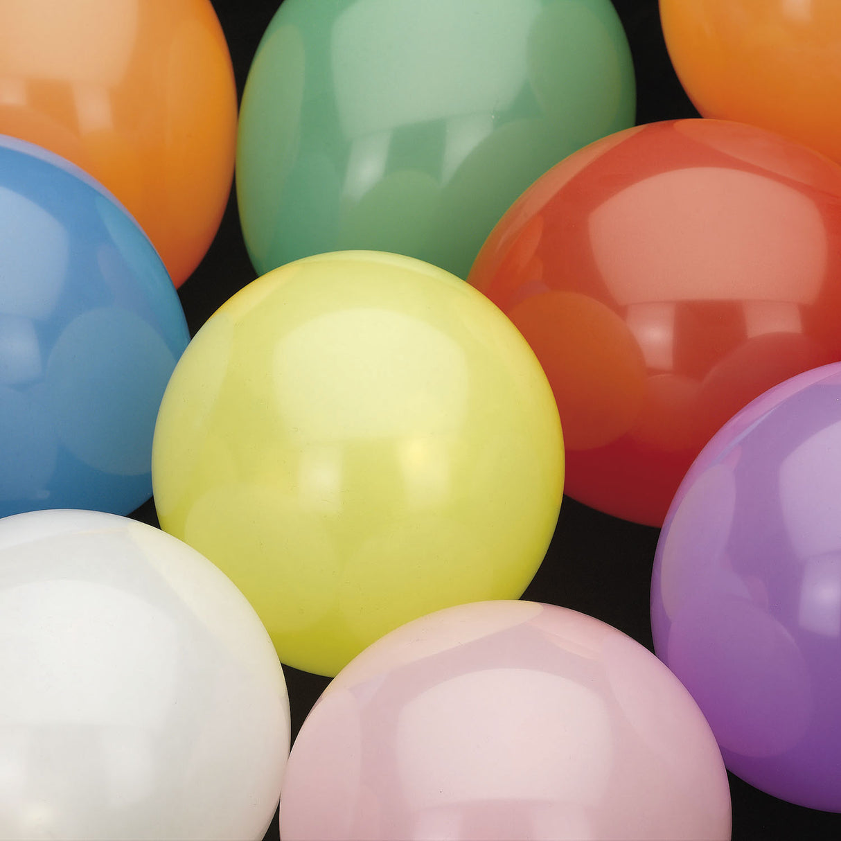 Haza hvidskæg balloner farvede, 100 stk.