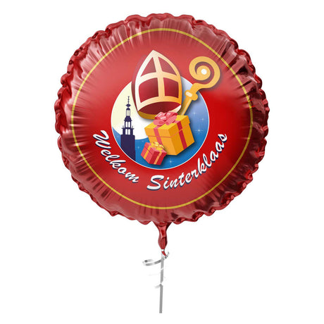 Haza Whitebeard folieballon velkommen Sinterklaas