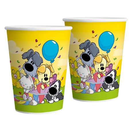 Haza witbaard bekers woezel pip 250ml fsc - 8st.