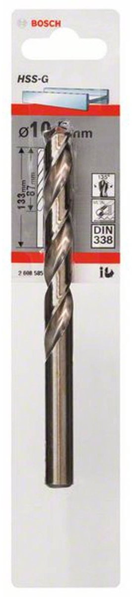 Bosch - metalbor hss-g, standard 10,5 x 87 x 133 mm