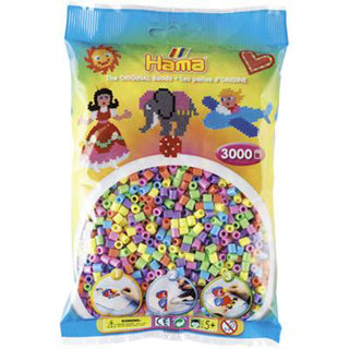 Hama strygeperler 3000 stk pastel