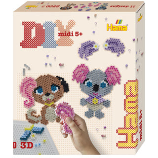 Hama strygeperler 2500 stykker 3D dyresalon | 2 stk