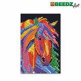 Ses creative ses beedz kunst - hestefantasi - 7000 strygeperler - kunstværk lavet af strygeperler - komplet sæt inklusive bundplader og strygeplade