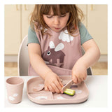 Udført af deer box board glade skyer pink