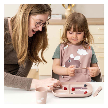 Udført af deer box board glade skyer pink