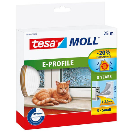 Tesa 1003331 - moll cl.e profiel wit 25m | 10 stuks