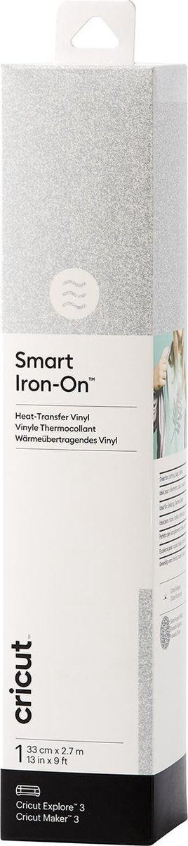 Cricut smart iron-on™ folie glittereffect, zilver
