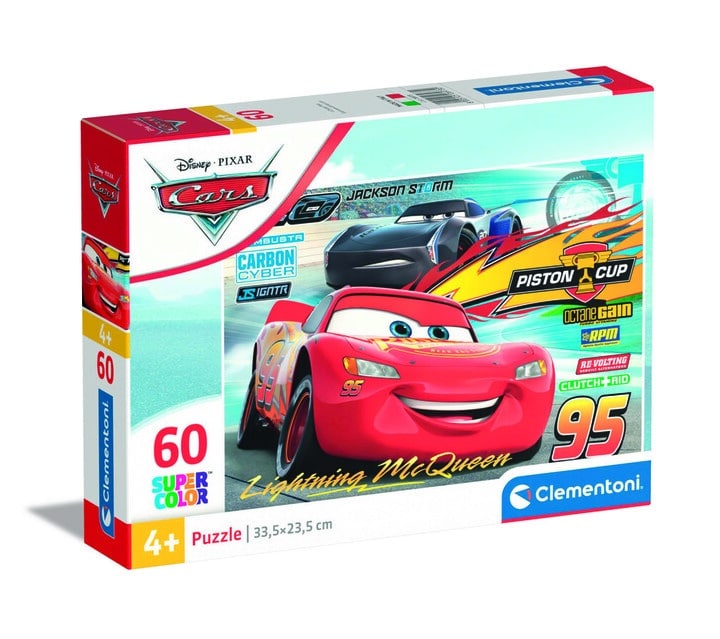 Clementoni puslespil - Disney biler - 60 brikker