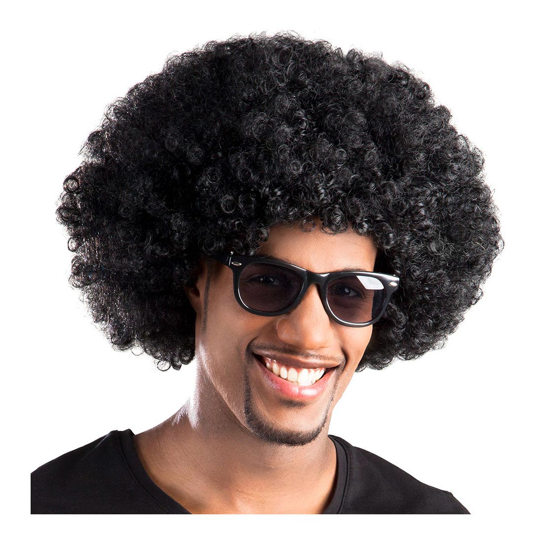 Boland paryk afro sort voksen